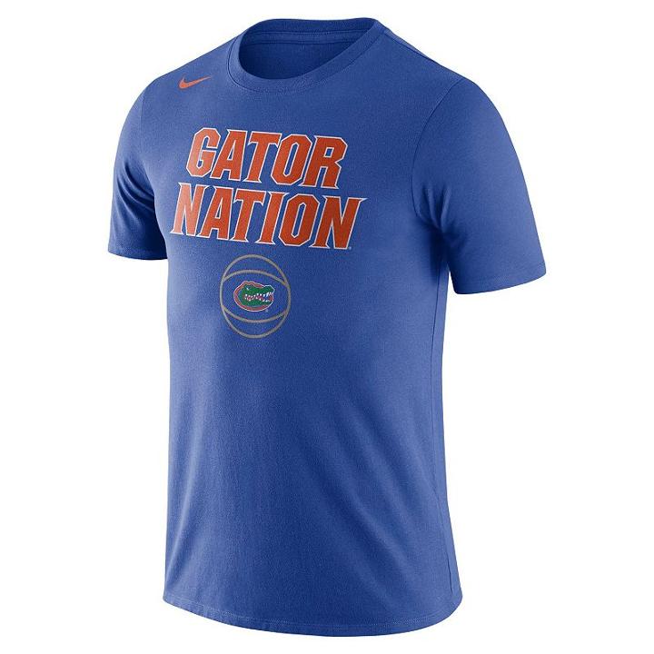 Men's Nike Florida Gators Basketball Local Tee, Size: Medium, Dark Blue