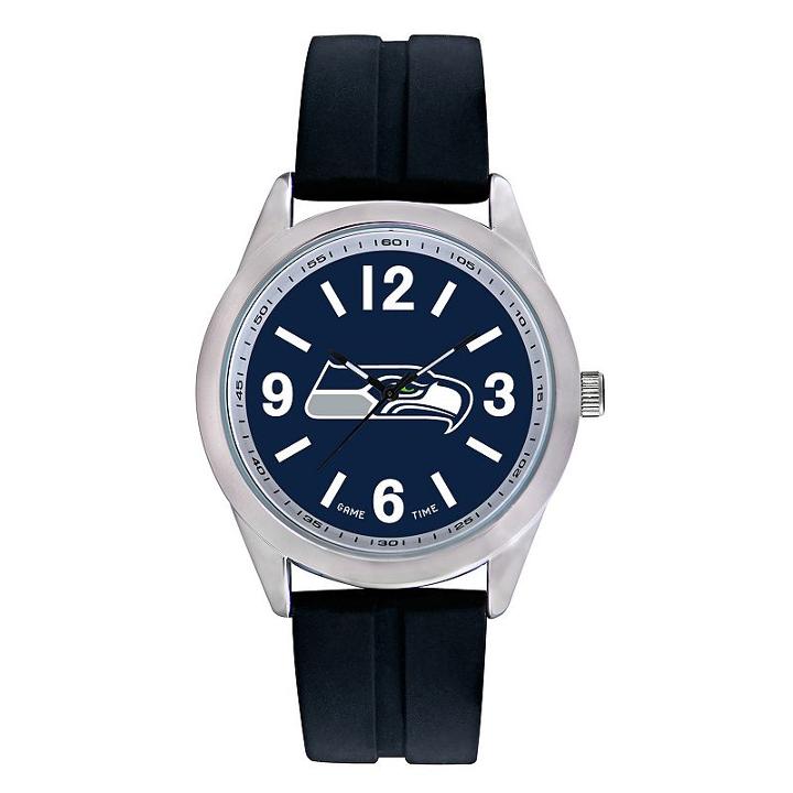 Men's Game Time Seattle Seahawks Varsity Watch, Black