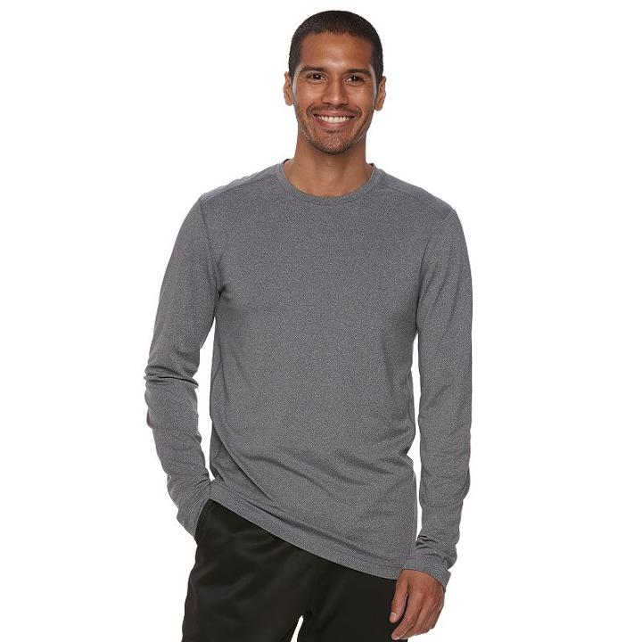 Men's Tek Gear&reg; Brush Lined Base Layer Tee, Size: Xl, Grey