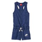 Girls 7-16 Nike Vintage Nep Racerback Romper, Girl's, Size: Xl, Med Blue
