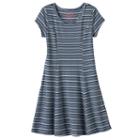 Girls 4-10 Jumping Beans&reg; Striped Ribbed Princess Seam Dress, Girl's, Size: 6x, Blue