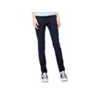 Juniors' Lee Uniforms Original Skinny Stretch Pants, Girl's, Size: 7, Blue (navy)