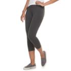 Women's Sonoma Goods For Life&trade; Capri Leggings, Size: Xs, Dark Grey