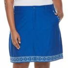 Croft & Barrow, Plus Size &reg; Novelty Skort, Women's, Size: 24 W, Dark Blue