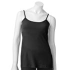 Women's Sonoma Goods For Life&trade; Everyday Scoopneck Camisole, Size: Large, Black