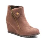 Kisses By 2 Lips Too Too Nicky Women's Wedge Ankle Boots, Girl's, Size: Medium (8.5), Brown