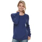 Women's Sonoma Goods For Life&trade; Cable Knit Sweater, Size: Xl, Dark Blue