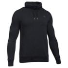 Men's Under Armour Baseline Funnelneck Pullover, Size: Medium, Black