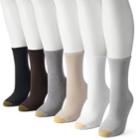 Women's Goldtoe 6-pk. Solid Soft Crew Socks, Size: 9-11, Gray