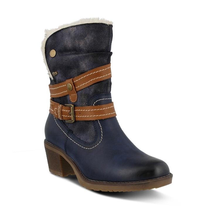 Spring Step Boisa Women's Water-resistant Boots, Size: 39, Blue (navy)