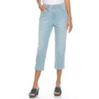 Women's Gloria Vanderbilt Amanda Capri Jeans, Size: 10, Med Blue