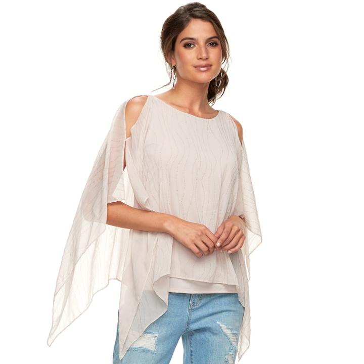 Women's Jennifer Lopez Cold-shoulder Caftan Top, Size: Xl, Pink