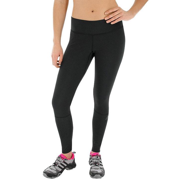 Women's Adidas Outdoor Hike Running Tights, Size: Medium, Black