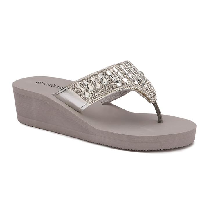 Olivia Miller Pinellas Women's Wedge Sandals, Size: 10, Grey