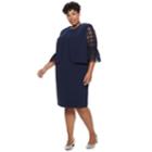 Plus Size Maya Brooke Embellished Sheath Dress & Lace Jacket Set, Women's, Size: 20 W, Blue (navy)