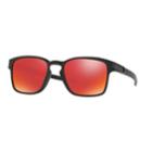 Oakley Latch Oo9353 52mm Square Torch Iridium Mirror Sunglasses, Men's, Black