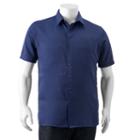 Big & Tall Croft & Barrow&reg; Classic-fit Easy-care Microfiber Button-down Shirt, Men's, Size: Xl Tall, Dark Blue