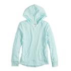 Girls 7-16 & Plus Size So&reg; Lace-up Tunic Hoodie, Size: 18 1/2, Light Blue