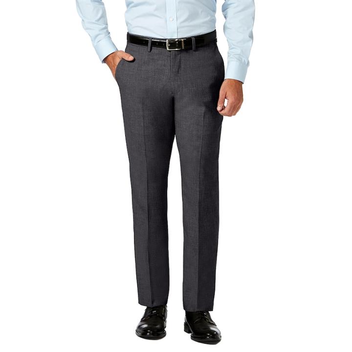 Men's J.m. Haggar Premium Slim-fit 4-way Stretch Flat-front Dress Pants, Size: 29x30, Med Grey