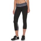 Women's Tek Gear&reg; Wrap Workout Capris, Size: Xl, Black