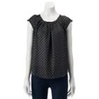 Women's Lc Lauren Conrad Love, Lauren Pleated Top, Size: Xs, Blue