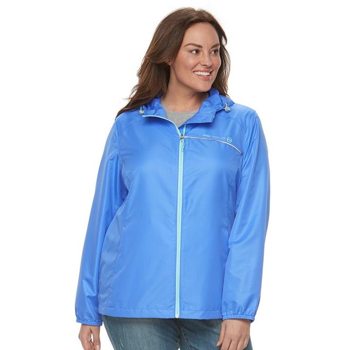 Plus Size Free Country Dobby Jacket, Women's, Size: 1xl, Blue Other
