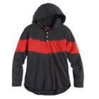 Boys 8-20 Tie-dyed Striped Hooded Tee, Size: Large, Black
