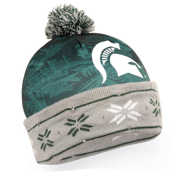 Adult Forever Collectibles Michigan State Spartans Light Up Beanie, Adult Unisex, Multicolor