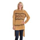 Muk Luks, Women's Snowflake Zigzag Sweater Tunic, Size: S-m, Other Clrs