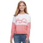 Juniors' Coca-cola Graphic Long Sleeve Top, Teens, Size: Xl, Pink