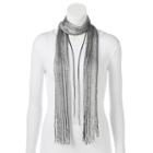 Mudd&reg; Striped Skinny Scarf & Lariat Necklace Set, Women's, Ovrfl Oth