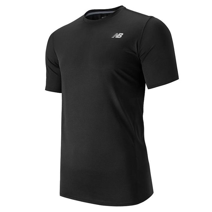 New Balance, Men's Accelerate Tee, Size: Small, Black