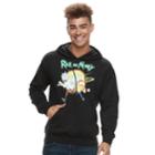 Men's Rick & Morty Pull-over Hoodie, Size: Small, Black