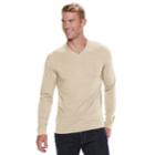 Men's Sonoma Goods For Life&trade; Slim-fit Supersoft V-neck Tee, Size: Small, Med Beige