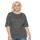Plus Size Popsugar Print Tee, Women's, Size: 0x, Oxford