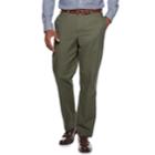 Men's Croft & Barrow&reg; Classic-fit Flannel-lined Canvas Chino Pants, Size: 34x29, Green