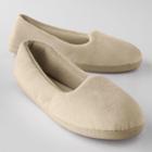 Dearfoams Velour Closed-back Slippers, Women's, Size: Small, Beige Oth