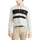 Men's Chaps Classic-fit Rugby Shirt, Size: Large, Grey