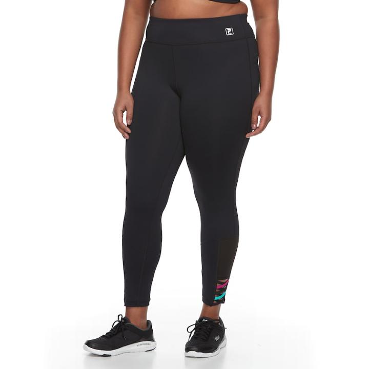 Plus Size Fila Sport&reg; Crisscross Leggings, Women's, Size: 2xl, Black