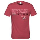 Men's Utah Utes Right Stack Tee, Size: Medium, Dark Red