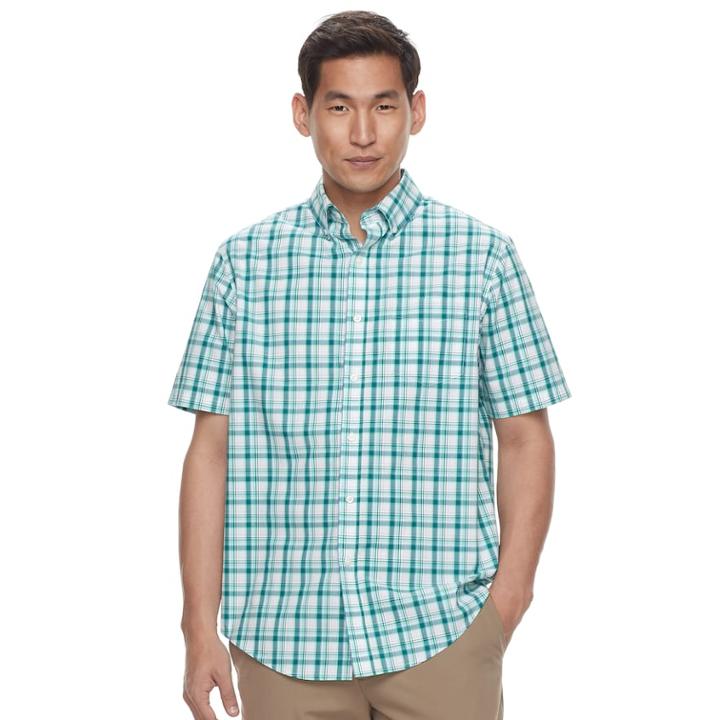 Men's Croft & Barrow&reg; Classic-fit Easy-care Button-down Shirt, Size: Medium, Natural