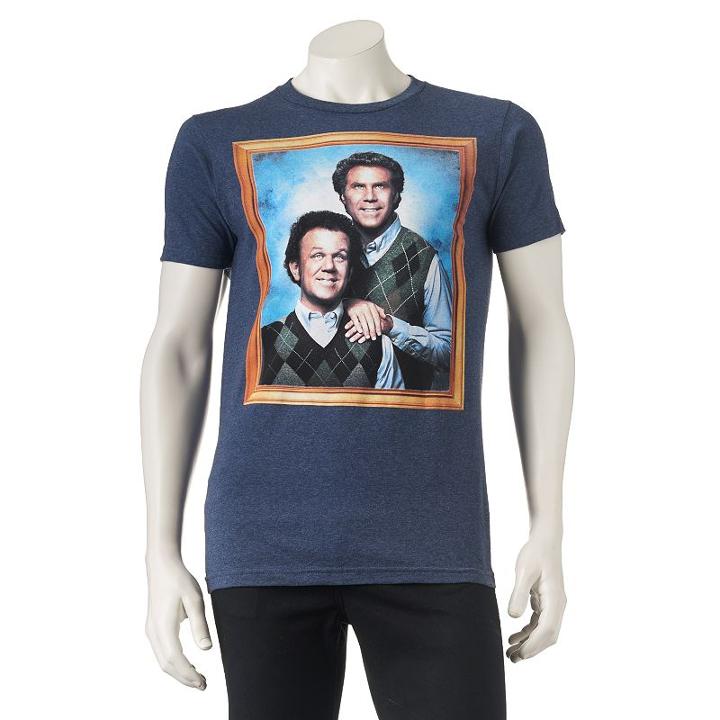 Men's Step Brothers Portrait Tee, Size: Medium, Blue (navy)