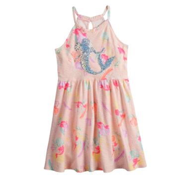 Disney's The Little Mermaid Ariel Girls 4-7 Halter Dress By Jumping Beans&reg;, Size: 6, Light Pink