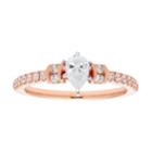 14k Gold Pear Cut 3/4 Carat T.w. Igl Certified Diamond Engagement Ring, Women's, Size: 8.50, White