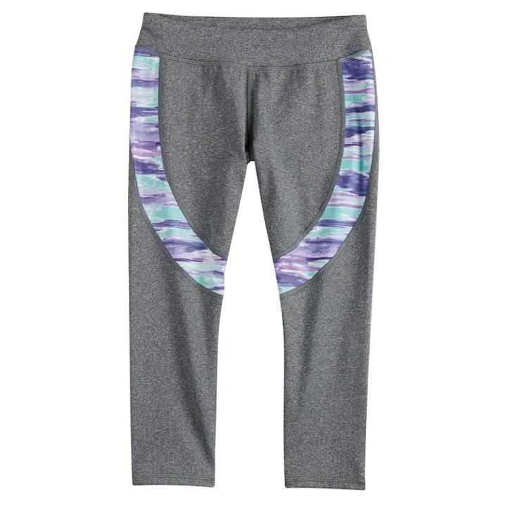 Girls 7-16 So&reg; Colorblock Capri Leggings, Size: 7-8, Blue