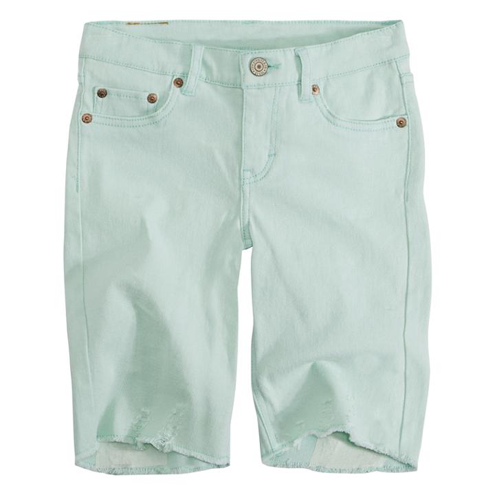 Girls 7-16 Levi's Seaside Bermuda Shorts, Size: 10, Turquoise/blue (turq/aqua)
