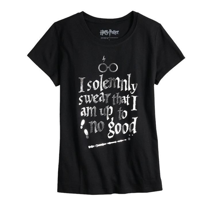 Girls 7-16 & Plus Size Harry Potter I Solemnly Swear Graphic Tee, Size: Xxl Plus, Black