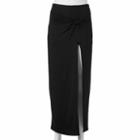 Juniors' Joe B Knot Front Maxi Skirt, Girl's, Size: Xl, Black