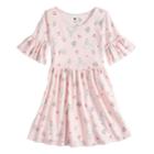 Disney's Alice In Wonderland Toddler Girl Ruffle Sleeve Dress By Disney/jumping Beans&reg;, Size: 3t, Lt Orange