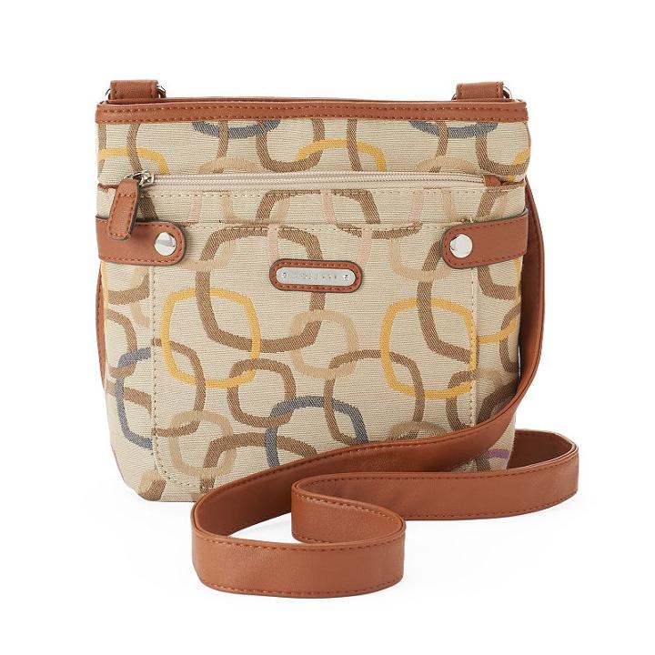 Rosetti Geometric Crossbody Bag, Women's, Beige Oth